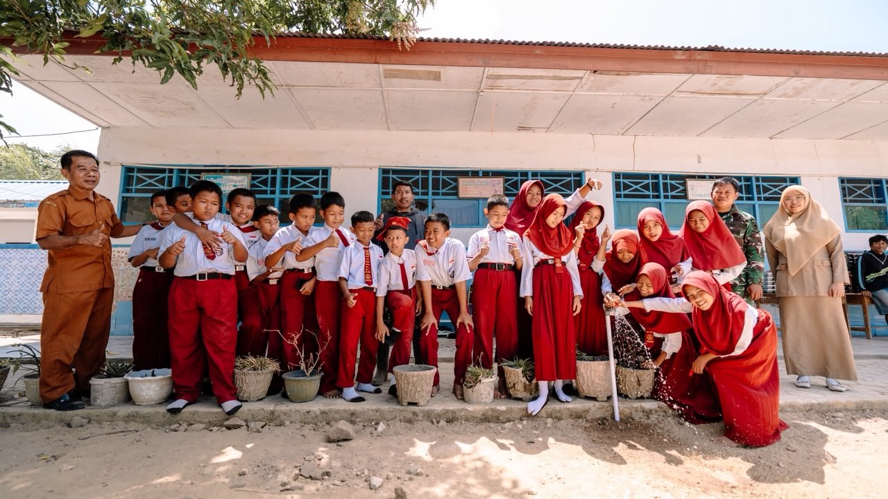 Fasilitas Air Bersih di SDN 245 Pinrang: Hasil TMMD Ke-129 Membawa Kebahagiaan