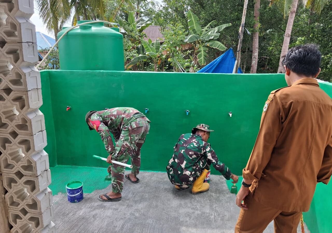 Kepala Desa Umbele Lama Apresiasi Pembangunan Fasilitas Air Bersih TMMD