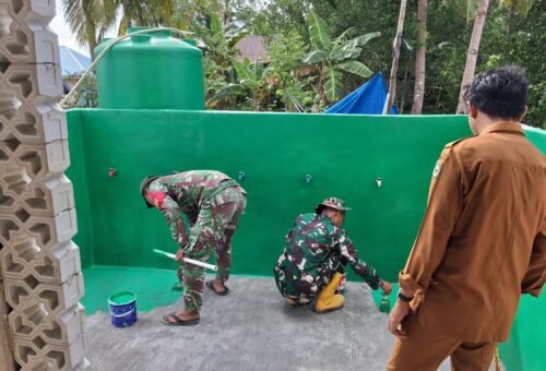 Kepala Desa Umbele Lama Apresiasi Pembangunan Fasilitas Air Bersih TMMD