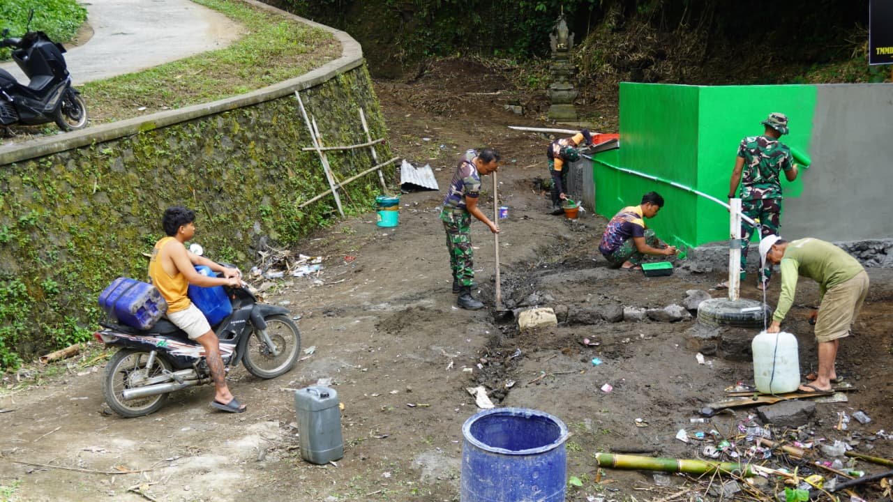 Dukungan Masyarakat Jadi Daya Dorong Satgas TMMD Dalam Penyelesaian Program TNI Manunggal Air