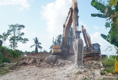 Tahap Penataan Jalan Penghubung di Kepulauan Umbele Sedang Berlangsung