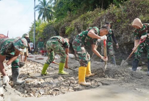 Optimasi Pekerjaan Rabat Beton Jalan di Desa Polewali Menuju Sukses TMMD Ke-129