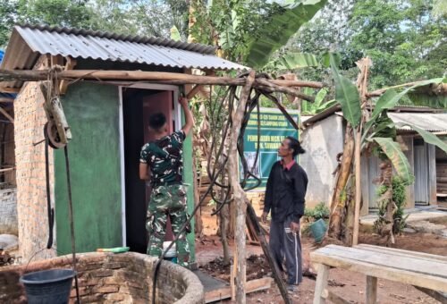 Pembangunan MCK di Desa Baru Raharja Menuju Penyelesaian, Satgas TMMD Ke-129 Percepat Proses
