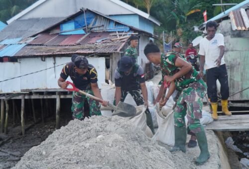 Pengangkutan Material Pasir untuk Pembangunan Infrastruktur di Desa Polewali