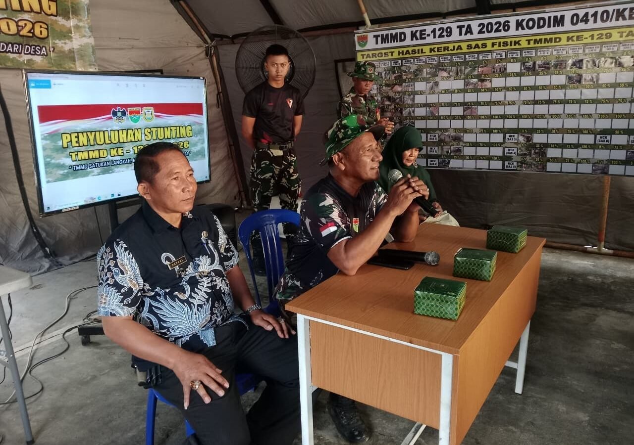 Pencegahan Stunting Jadi Fokus TMMD Ke-129 Kodim 0410/KBL di Pinang Jaya