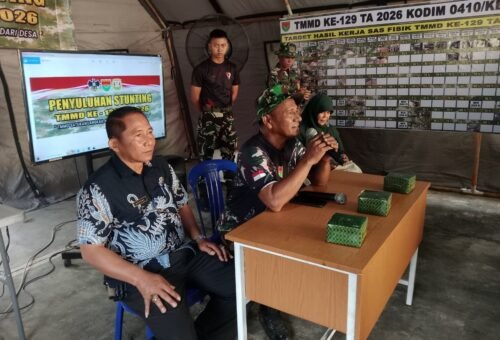 Pencegahan Stunting Jadi Fokus TMMD Ke-129 Kodim 0410/KBL di Pinang Jaya