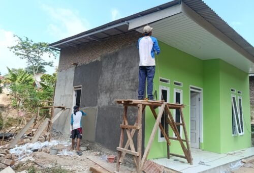 Progres Pembangunan RTLH Hasanudin Hampir Rampung, Mencapai 97 Persen