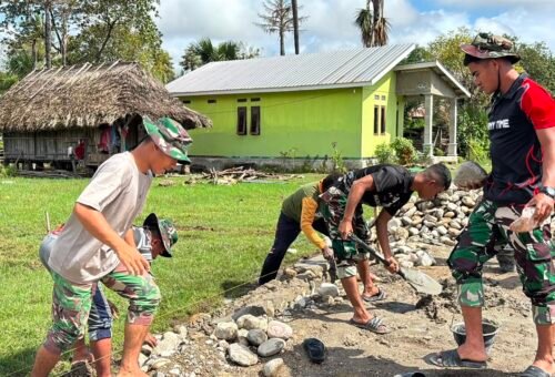 Pembangunan Tembok Penahan Jalan Usaha Tani Meningkatkan Akses Pertanian