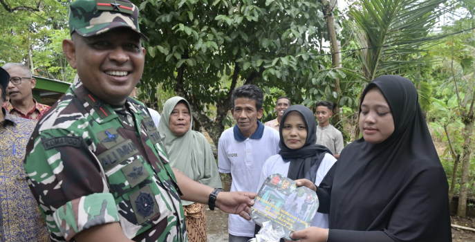 TMMD ke-129: Lima Keluarga di Pidie Mendapatkan Rumah Layak Huni