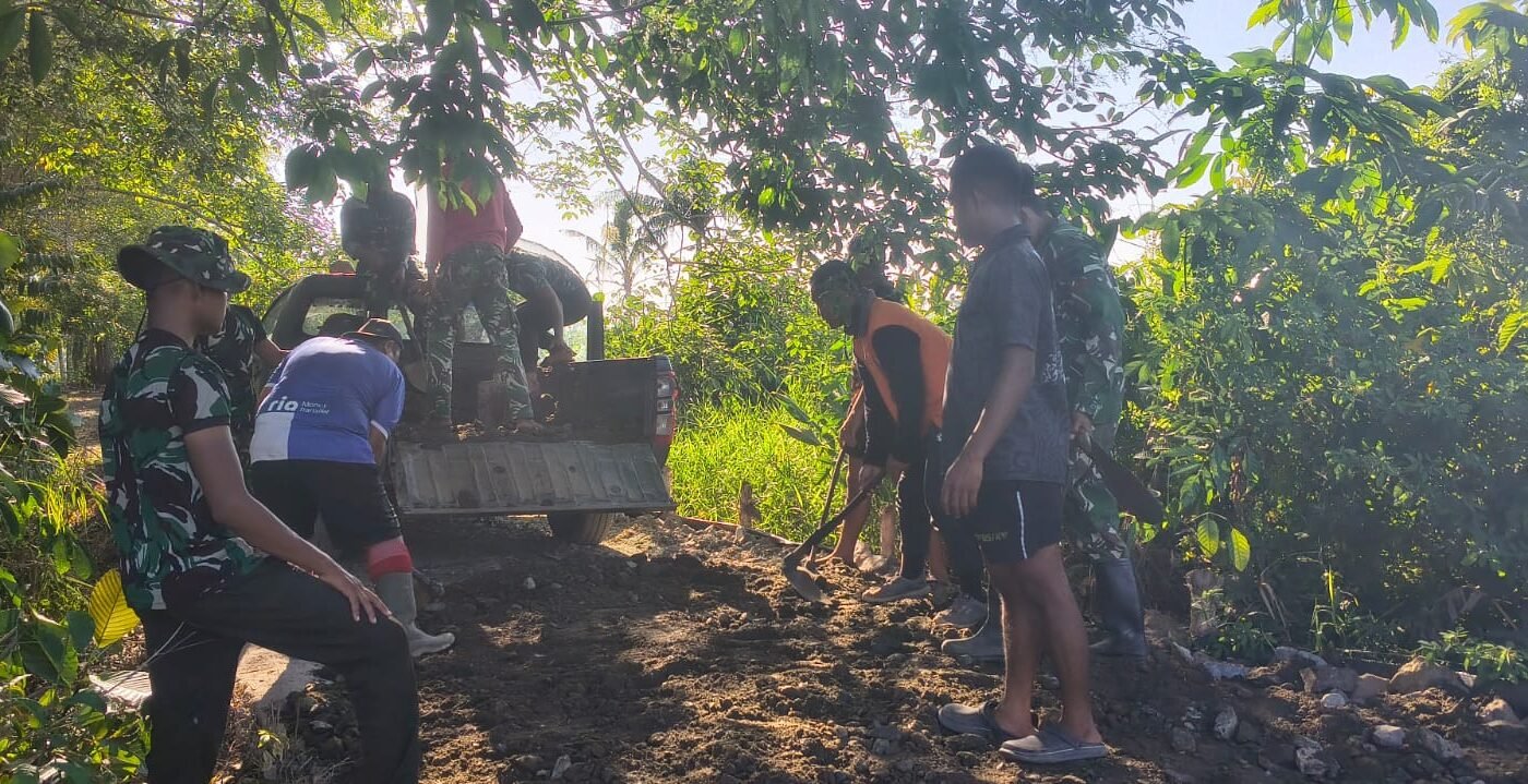 Pembangunan Jalan TMMD Ke-129 Menuju Peningkatan Infrastruktur Desa