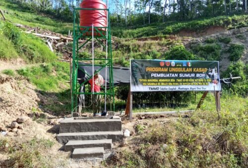Pemasangan Instalasi Listrik Sumur Bor oleh Satgas TMMD ke-129 untuk Akses Air Bersih