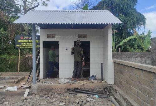 Kejar Target, Satgas TMMD Ke-129 Kodim 1626/Bangli Percepat Pembangunan MCK