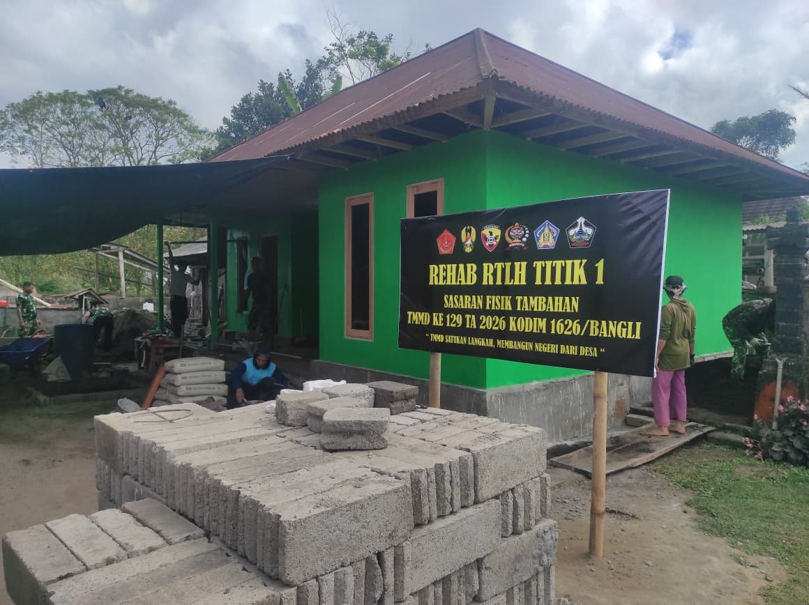 Transformasi Rumah I Wayan Pasta sebagai Cerminan Kesuksesan TMMD di Desa Sekardadi