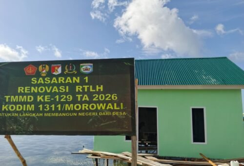 Penyelesaian Pengecatan RTLH Ibu Samsiah oleh Satgas TMMD Sukses Dilaksanakan