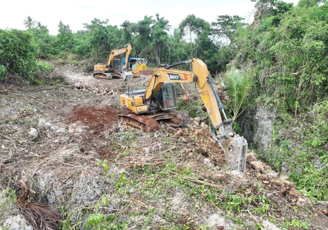Kemajuan Proyek Pembukaan Jalan TMMD Ke-129 oleh Kodim 1311/Morowali