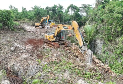 Kemajuan Proyek Pembukaan Jalan TMMD Ke-129 oleh Kodim 1311/Morowali