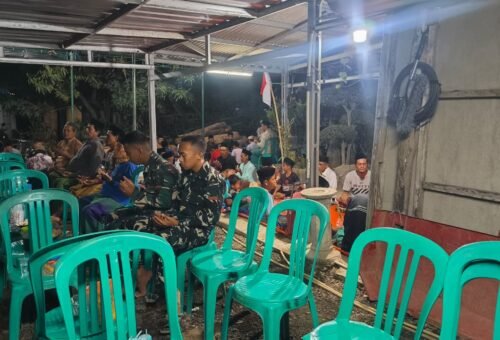 Sinergi TNI dan Masyarakat Melalui Tahlil, Anggota Satgas TMMD ke-129 Kodim 0620/Kab. Cirebon Hadiri Momen Duka