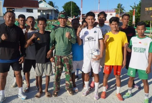 Ucapan Terima Kasih Karang Taruna Desa Umbele kepada Satgas TMMD untuk Fasilitas Olahraga
