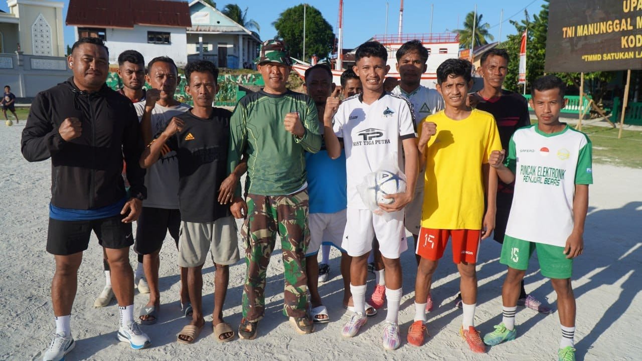 Ucapan Terima Kasih Karang Taruna Desa Umbele kepada Satgas TMMD untuk Fasilitas Olahraga