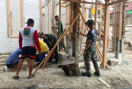 Kerjasama Tanpa Henti, Satgas TMMD 129 dan Masyarakat Tlemang Sukses Realisasikan Program Rutilahu