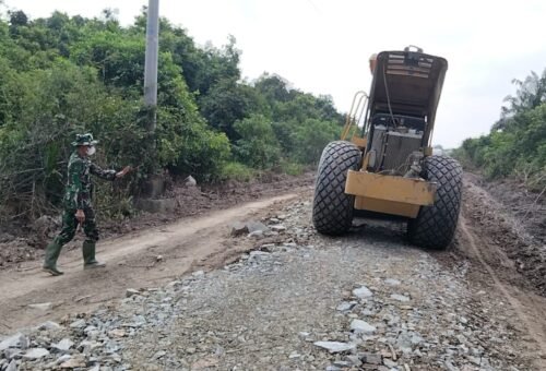 Perbaikan Infrastruktur Jalan oleh Satgas TMMD ke-129 Dimulai di Desa Pangkalan Terap
