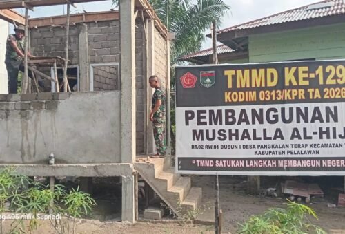Kerja Keras Bersama, Proyek Fasilitas MCK di Mushala Al-Hijrah Hampir Rampung