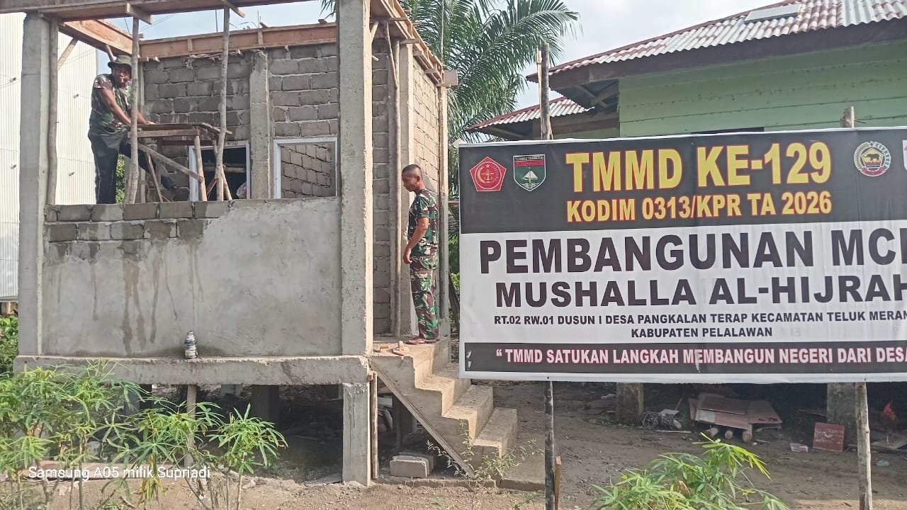 Kerja Keras Bersama, Proyek Fasilitas MCK di Mushala Al-Hijrah Hampir Rampung