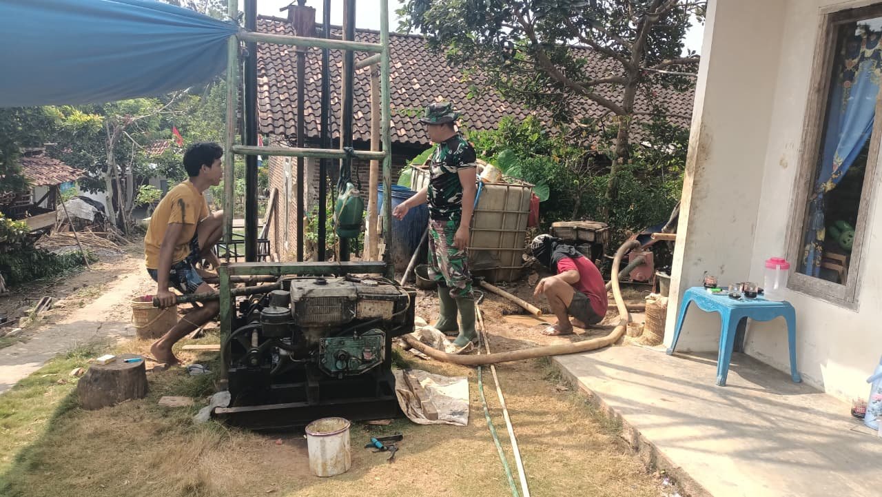 Upaya Satgas TMMD Menciptakan Sumber Air Bersih Lewat Pembangunan Sumur Bor