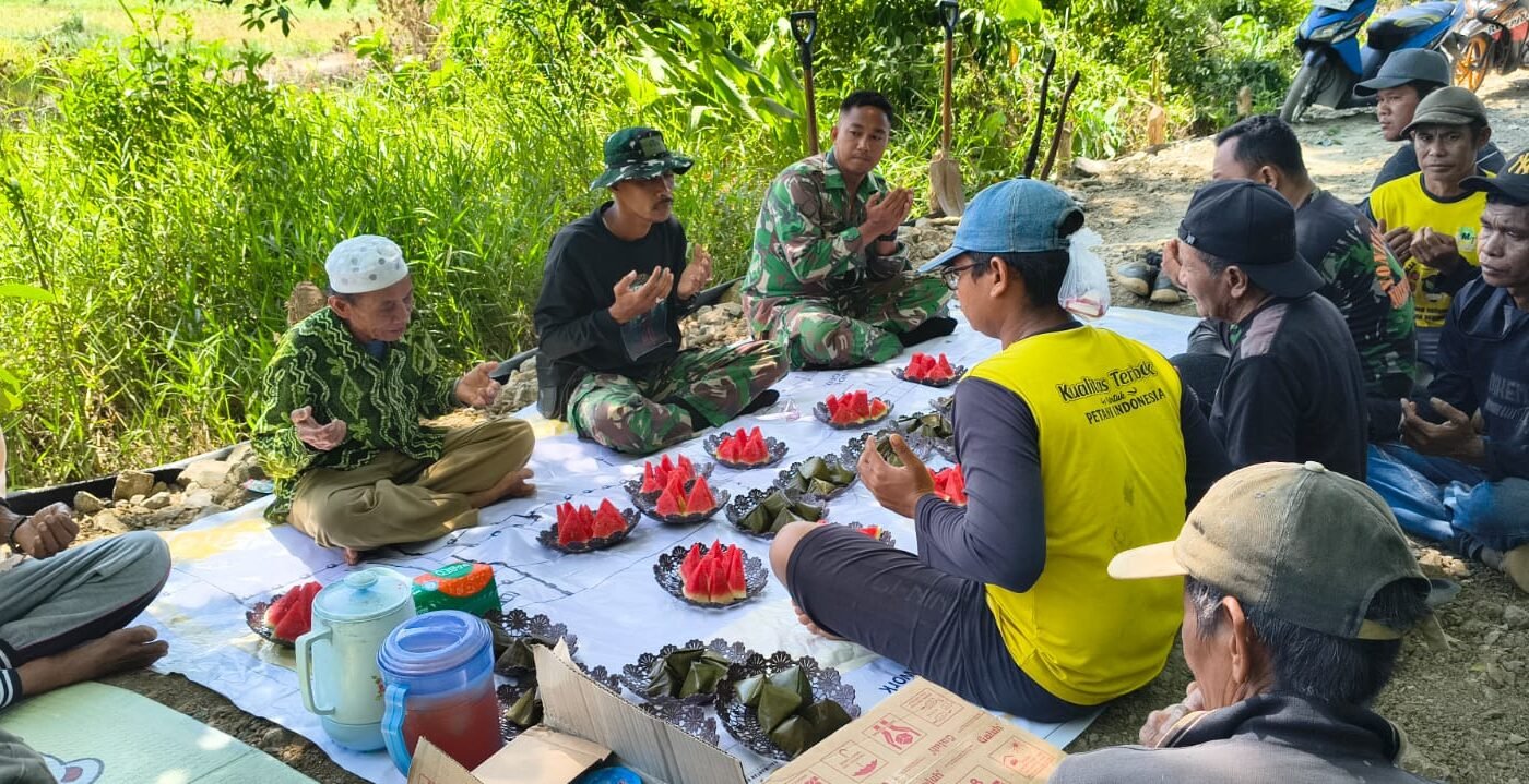 Kehangatan Doa Bersama Warga Sambut Pembangunan Jalan TMMD
