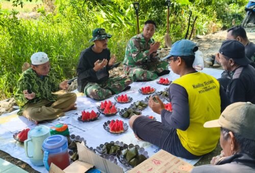 Pembangunan Infrastruktur Melalui TMMD, Warga Bandar Raya Rayakan Bersama