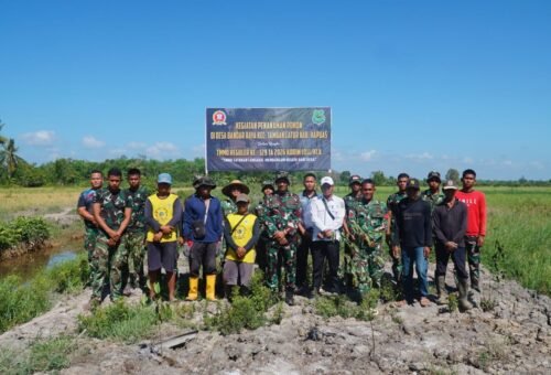 TMMD Reguler ke-129 Kodim 1011/Kuala Kapuas Dorong Kesadaran Lingkungan Melalui Penanaman Pohon