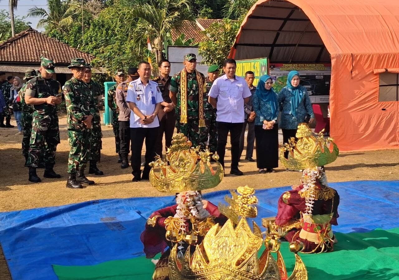 Evaluasi Program TMMD Ke-129 oleh Tim Wasev Mabesad di Lampung Utara