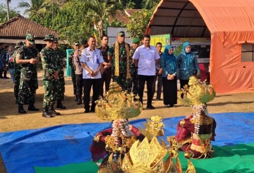 Evaluasi Program TMMD Ke-129 oleh Tim Wasev Mabesad di Lampung Utara