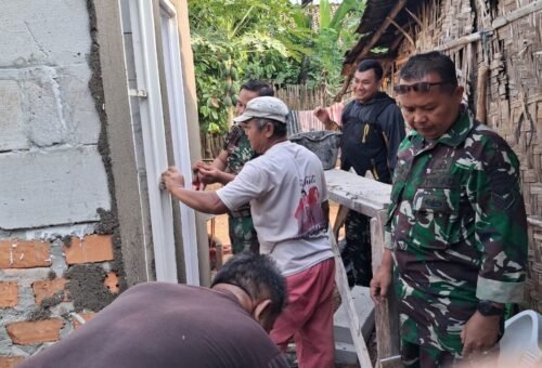 Peningkatan Sarana Sanitasi Melalui Program TMMD di Lampung Utara