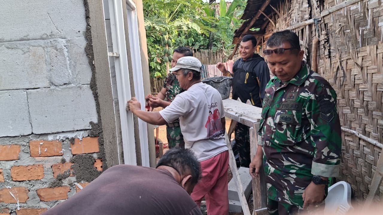 Peningkatan Sarana Sanitasi Melalui Program TMMD di Lampung Utara