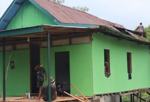 Progres Menarik Rehabilitasi RTLH Bapak Wilem di TMMD Ke-129 Kodim 0911/Nunukan
