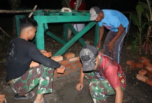 Dedikasi Tinggi Satgas TMMD Ke-129 Kodim 0911/Nunukan Dalam Rehab RTLH Pak Hamsah