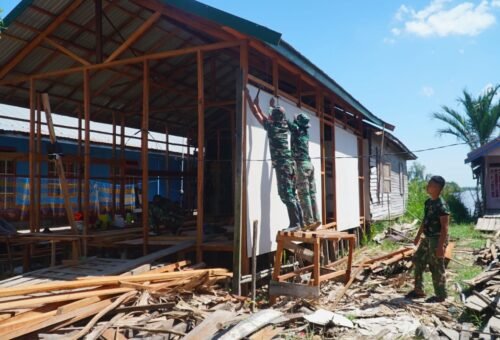 Penggunaan Kalsibut Tingkatkan Progres RTLH di TMMD Kodim 1011/Kuala Kapuas