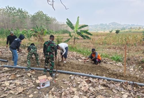 TMMD 129 Tingkatkan Infrastruktur Irigasi di Desa Tlemang
