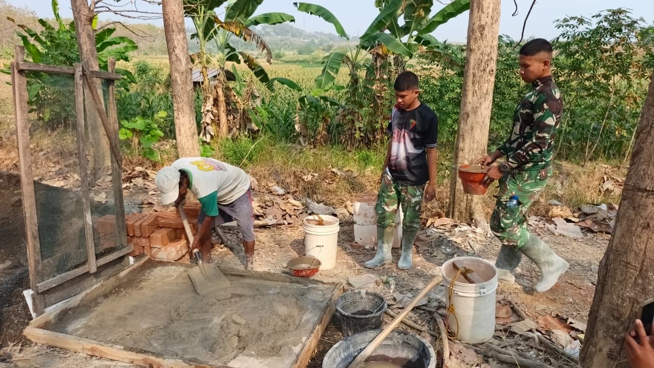 Usaha Kuat Satgas TMMD 129 dan Warga Tlemang untuk Penyediaan Air Pertanian