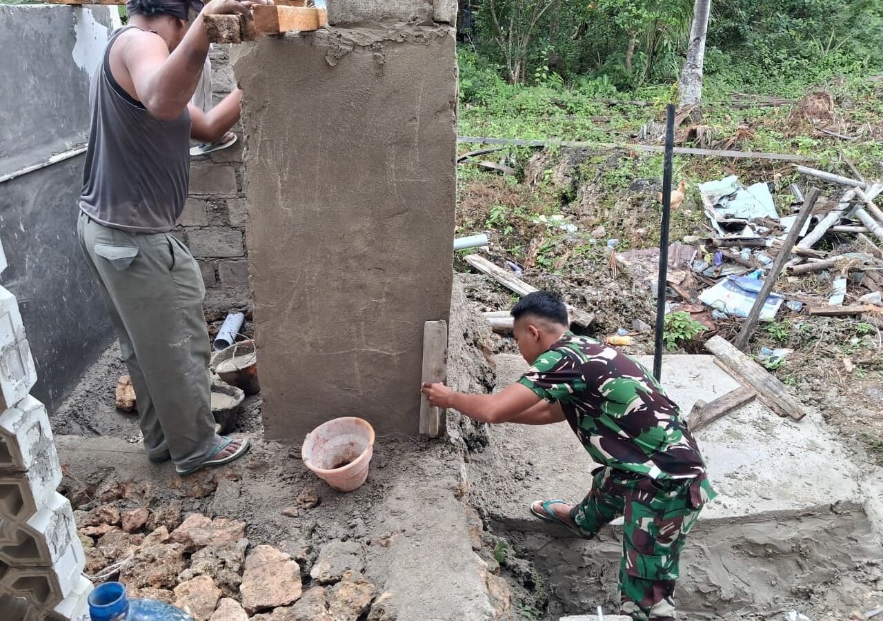 Pembangunan Fasilitas MCK di Masjid Desa Umbele Lama Semakin Maju, Sinergi TNI dan Warga Terbukti