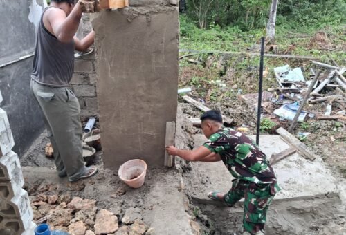 Pembangunan Fasilitas MCK di Masjid Desa Umbele Lama Semakin Maju, Sinergi TNI dan Warga Terbukti