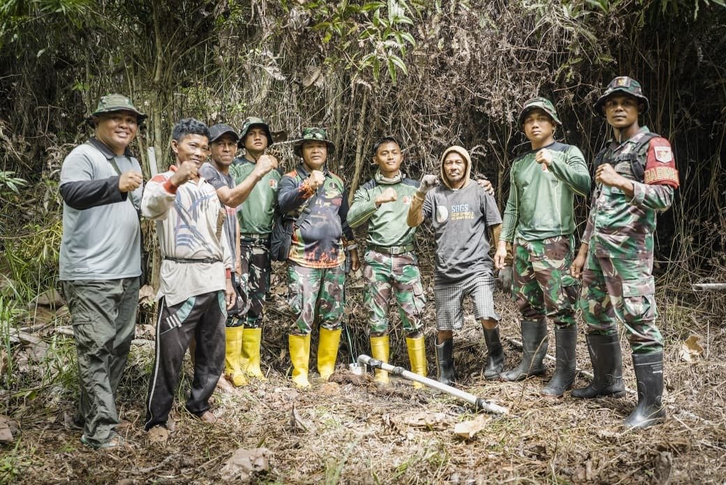Sinergi Warga dan Satgas TMMD Dalam Mewujudkan Akses Air Bersih