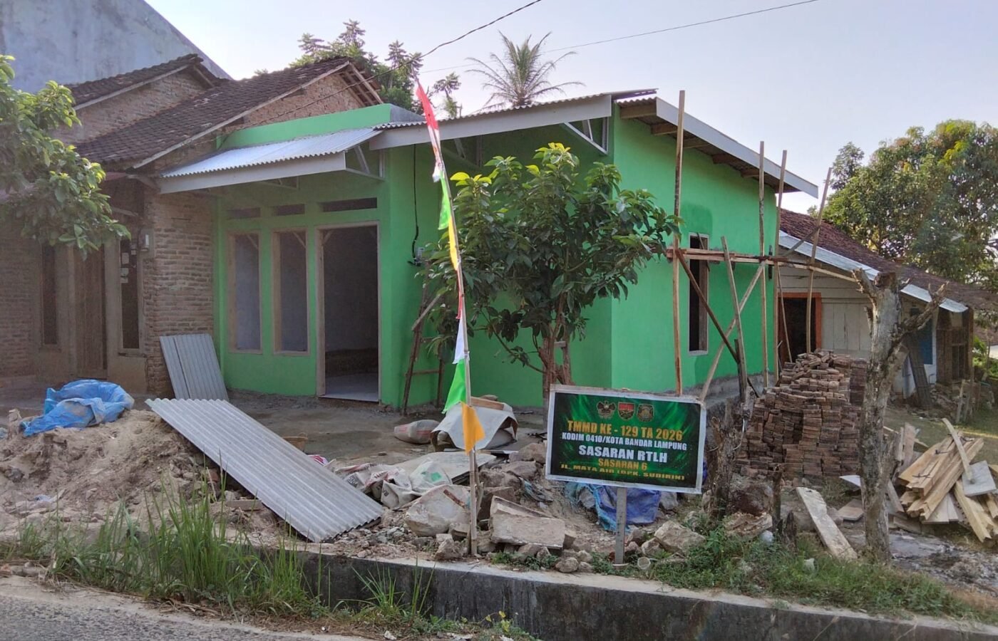 Proyek RTLH Siswanto Menuju Penyelesaian Akhir