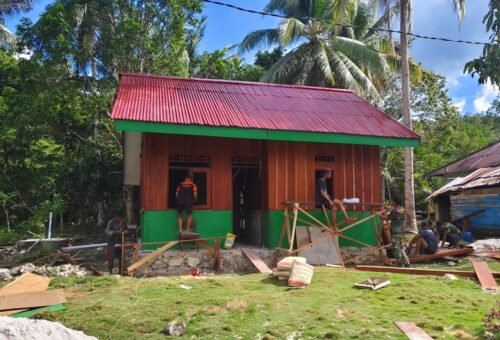 Proyek Rumah Type 36 TMMD Ke-129 Makin Menuju Penyelesaian di Sorong Selatan