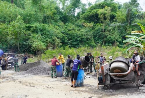 Optimalisasi Pembangunan Jalan Rabat Beton di Bangli dengan Mesin Molen