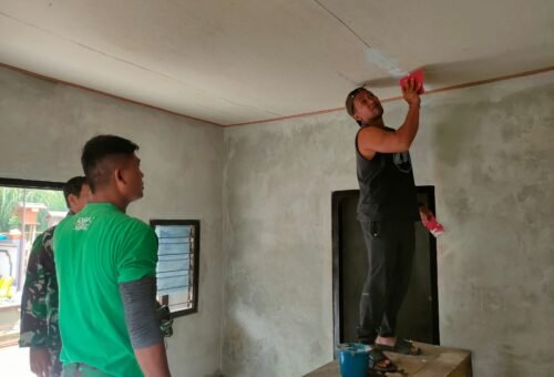 Progres Akhir Rehabilitasi RTLH Ni Nengah Madri Oleh Satgas TMMD Ke-129
