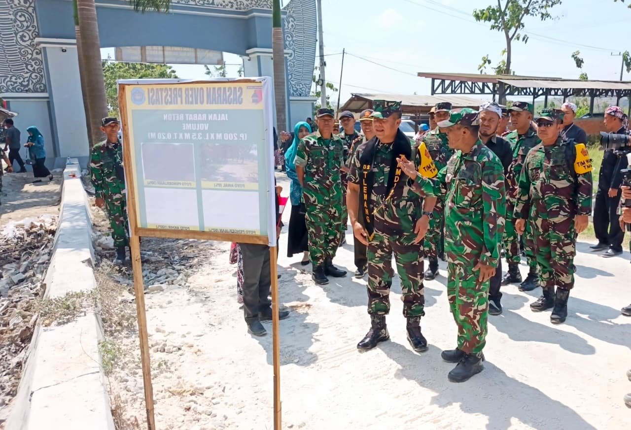 Apresiasi Sinergi TNI dan Masyarakat di TMMD 129 Kodim 0812/Lamongan