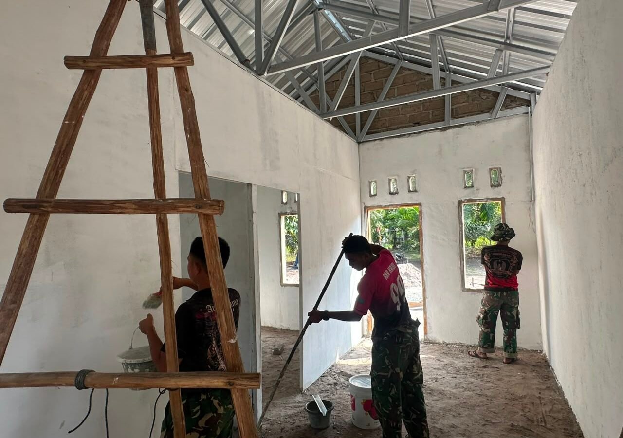 Transformasi Rumah Tak Layak Huni di TMMD ke-129 Kodim 0413/Bangka