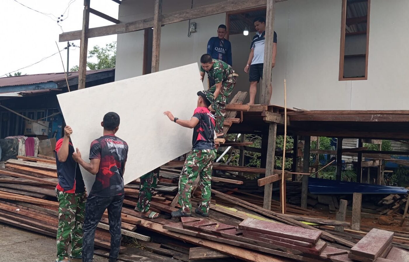 Kegiatan TMMD Ke-129 Dukung Kebersamaan di Nunukan